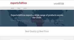 Desktop Screenshot of exports4africa.com